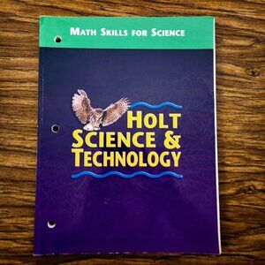 Holt Science and Technology Math Skills for Science Workbook Activity Book Mathe